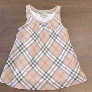 Girls Burberry top with buckle detail size 6 youth